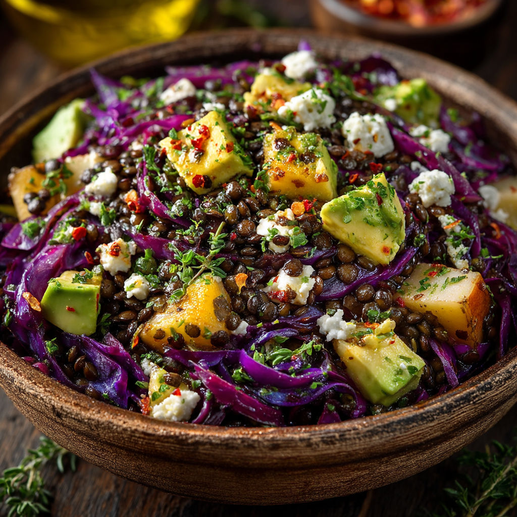 Une salade de fruits et légumes dans un bol.