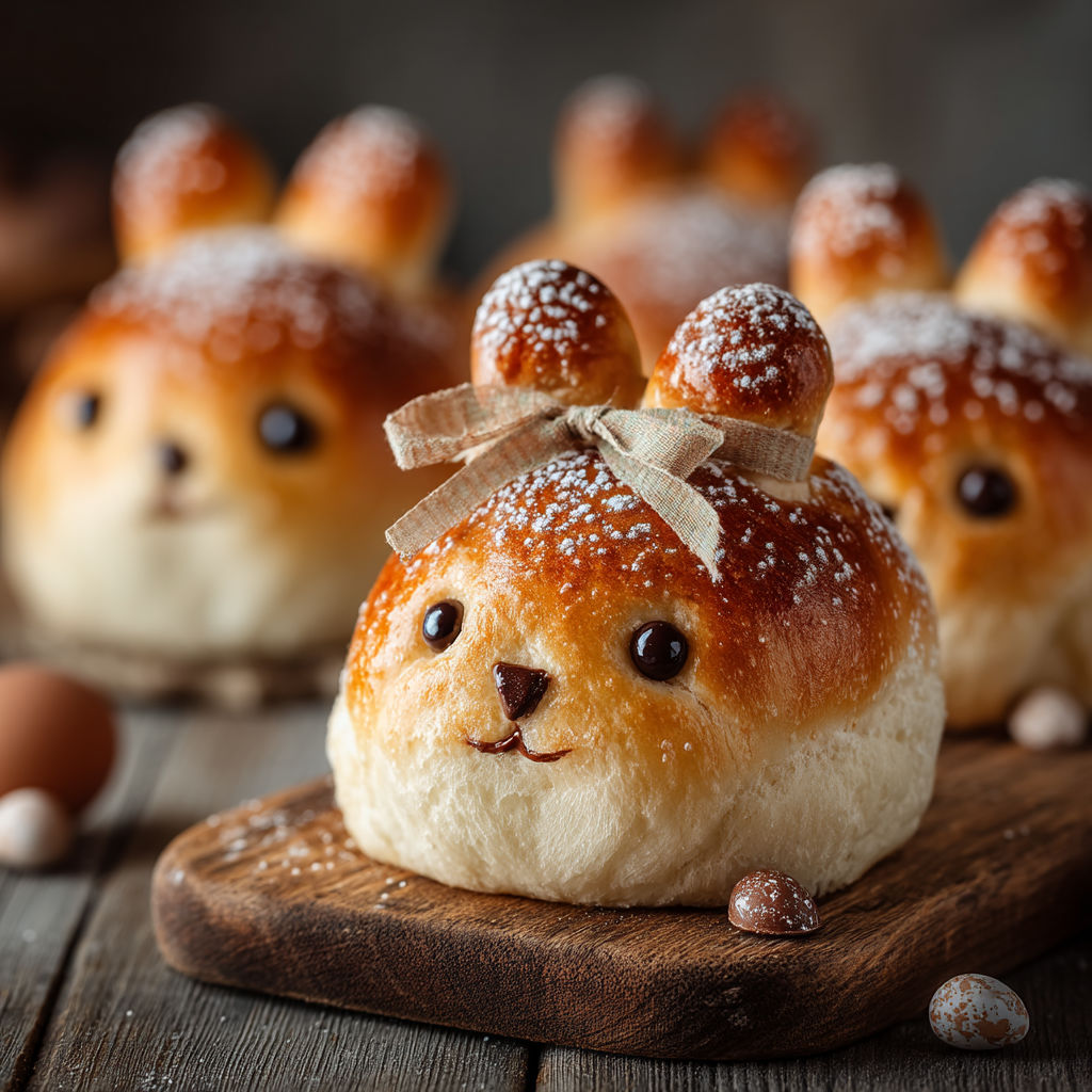 Lapins briochés pour Pâques.