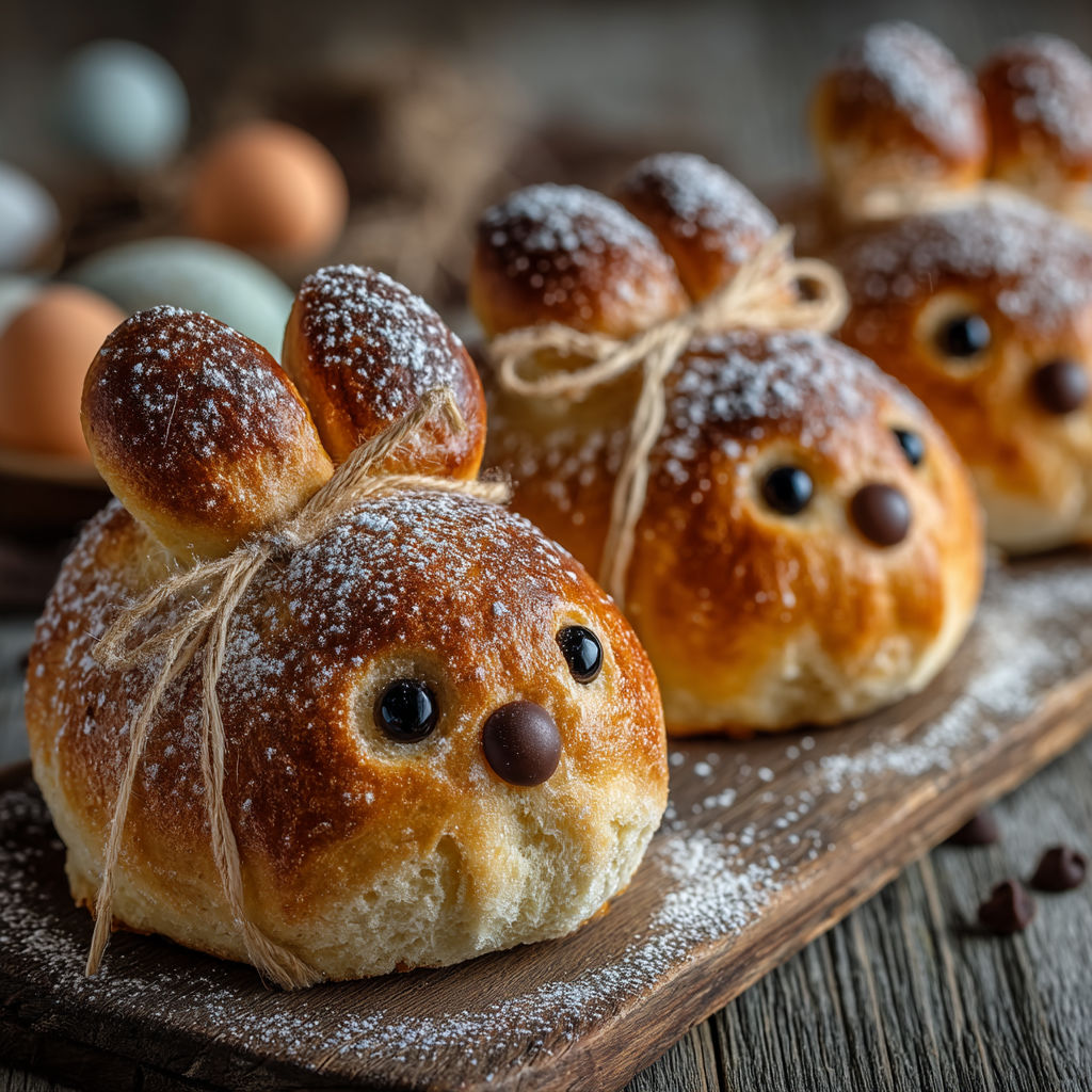 Lapins briochés pour Pâques.