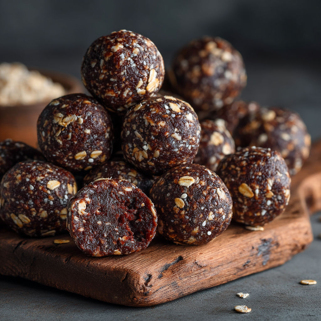 Un plat contenant des boules de café.