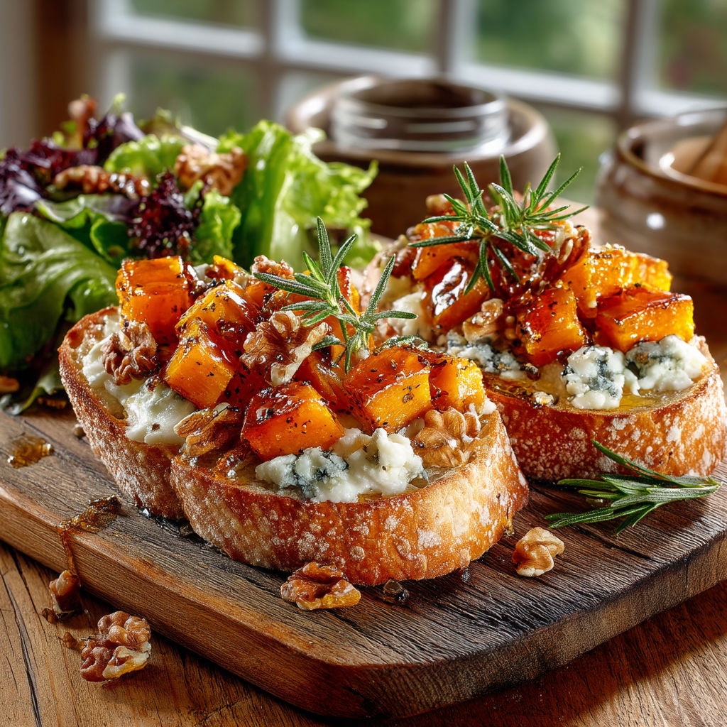 Une assiette de sandwichs avec des légumes et des noix.
