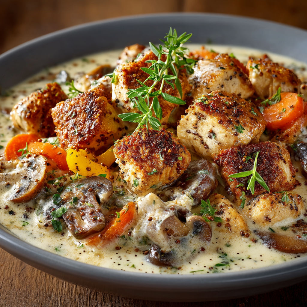 Une assiette de nourriture avec des légumes et des viandes.