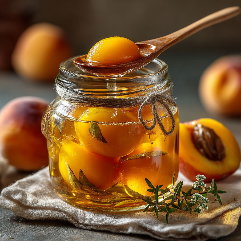 Un pot de confiture de cerise avec des graines de coriandre.