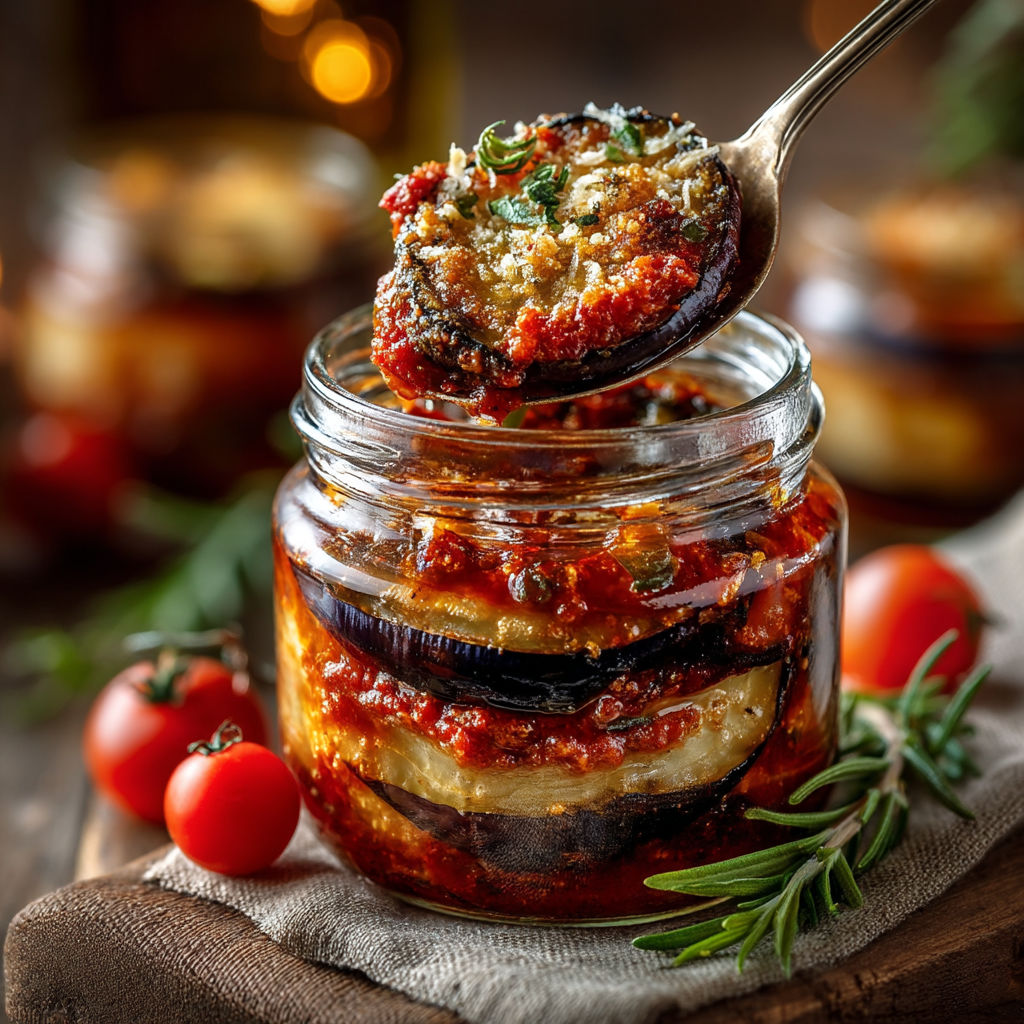 Une cuillère en argent est utilisée pour prendre une portion de sauce tomate dans un vase.