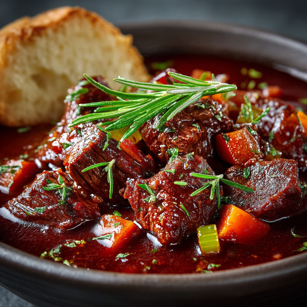 Boeuf mijoté à l'italienne.