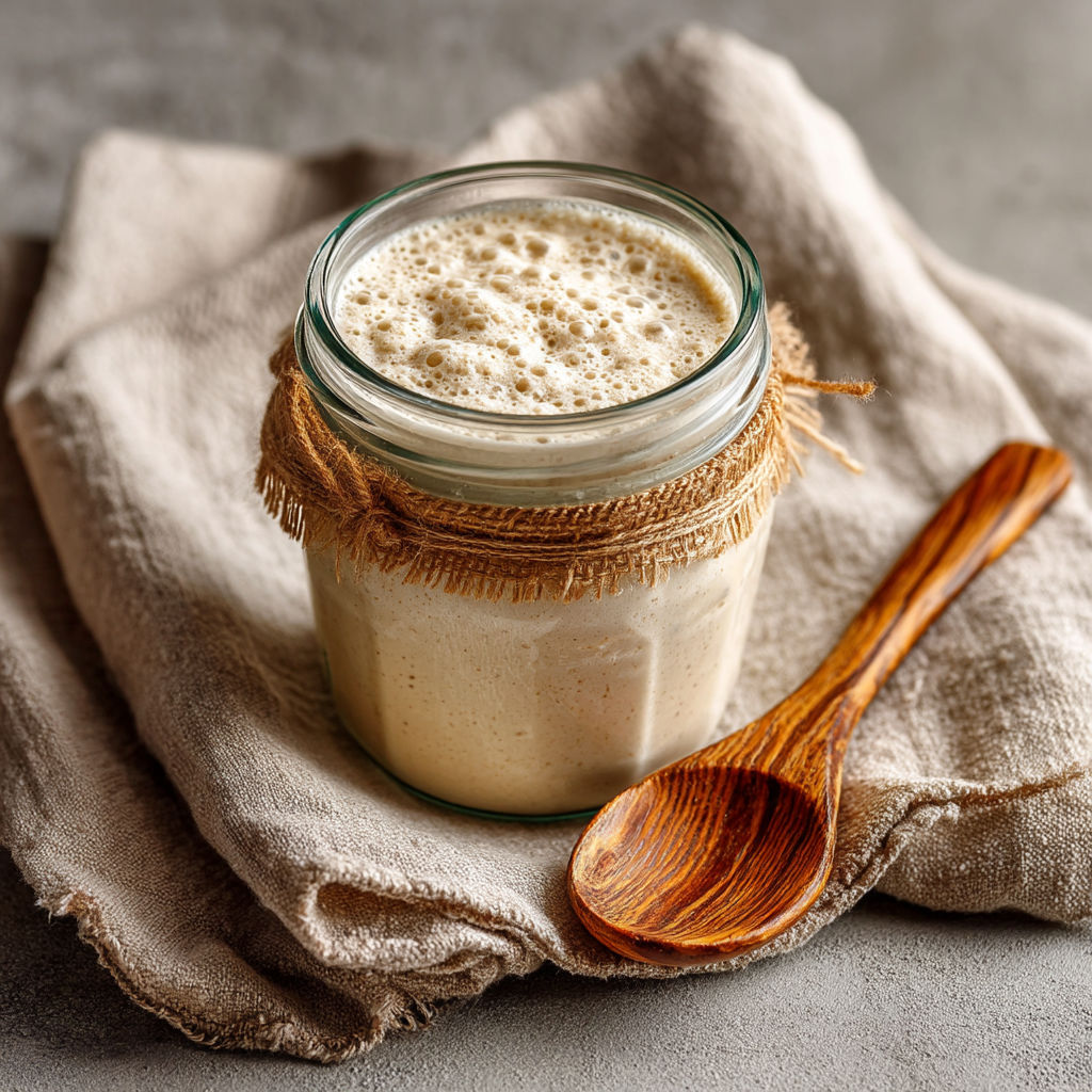 Une bouteille de beurre dans un linge.