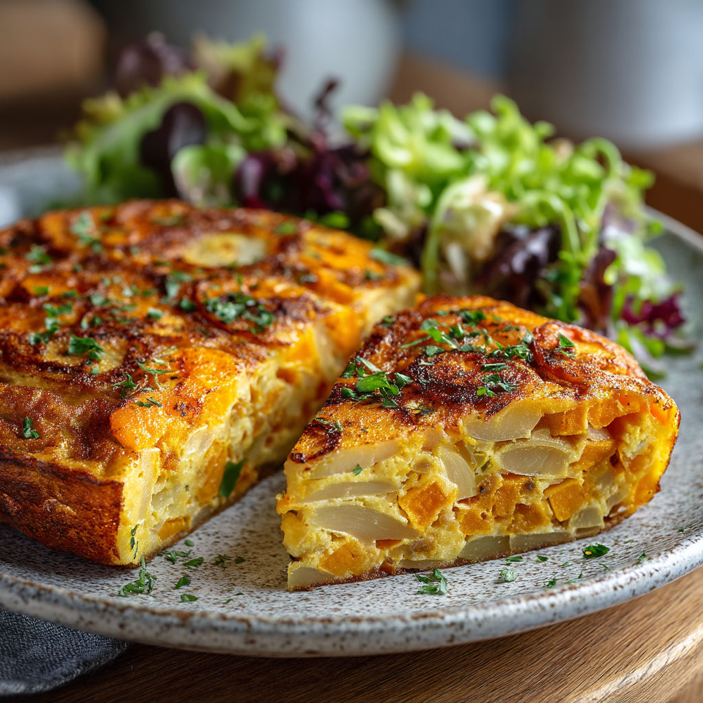 Tortillas aux poireaux et patate douce.