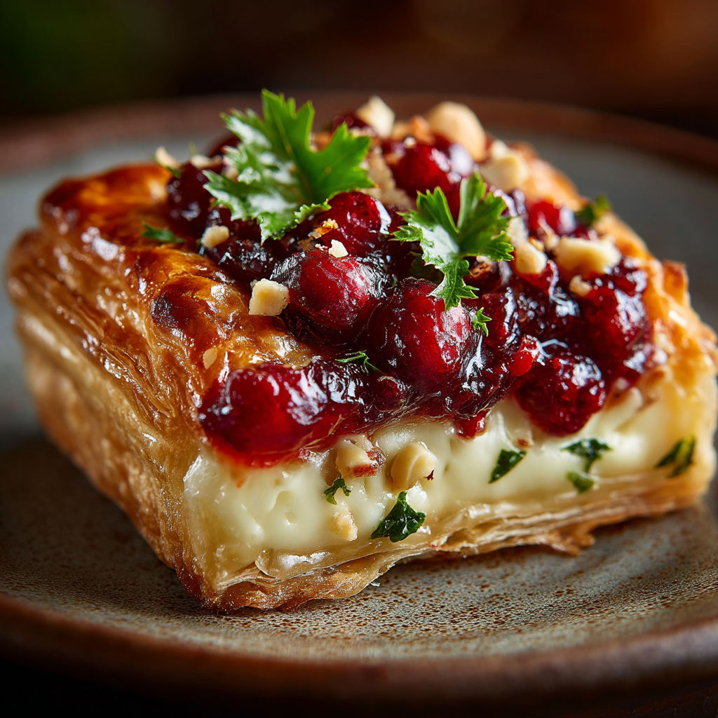 Une tartine de galette avec des fruits rouges et des noix.