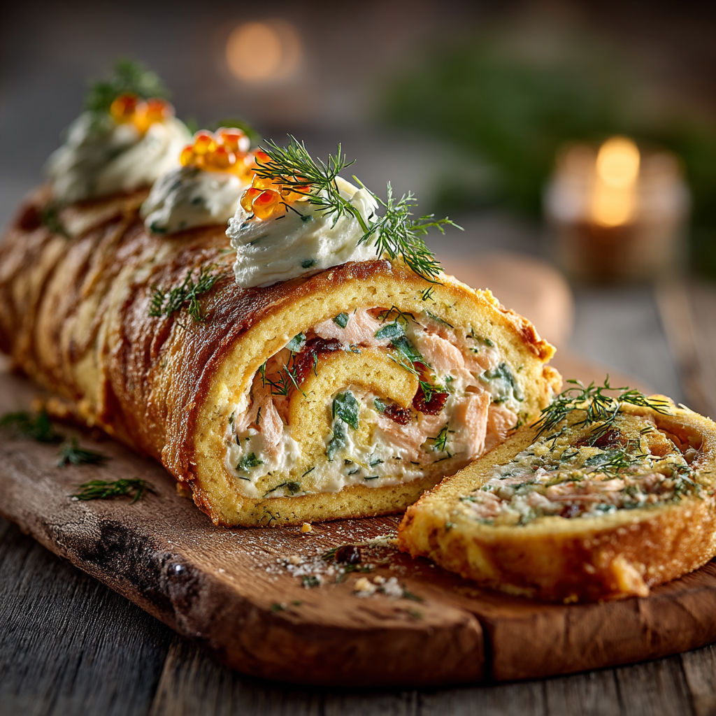 Une galette de pâte fournie avec des herbes et des légumes.