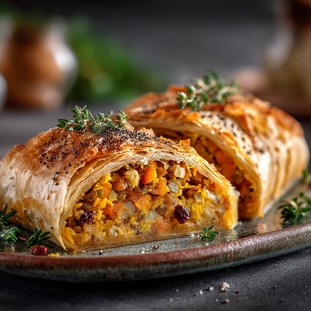 Une galette de pommes de terre avec des herbes et des épices.