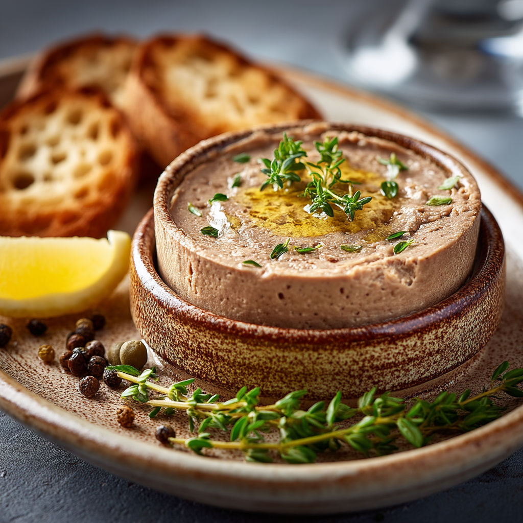 Une assiette de fromage et de pain grillé.