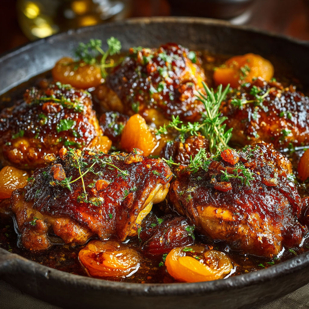 Un plat de poulet grillé avec des légumes.