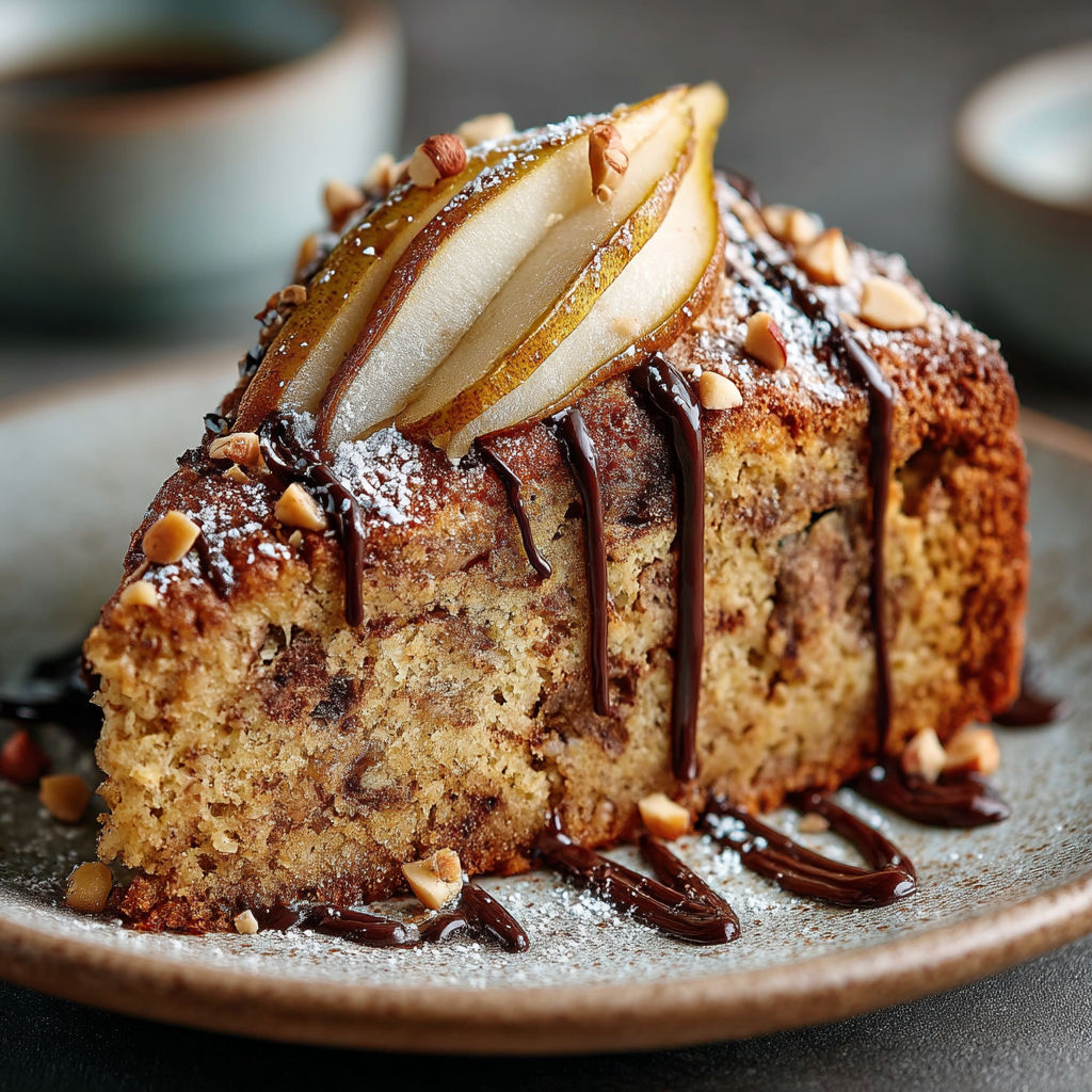 Une tarte aux fruits et au chocolat.