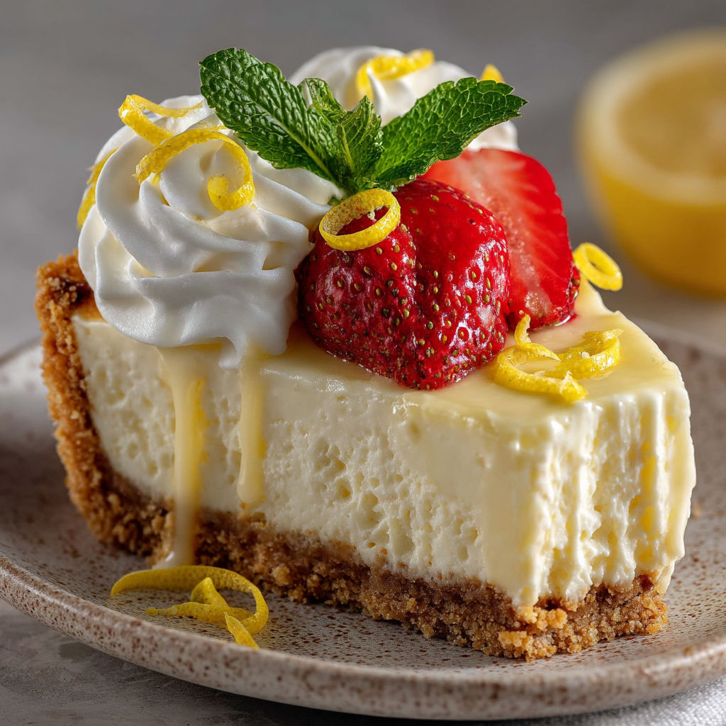 Une tartine de glace avec des fraises et des citrons.