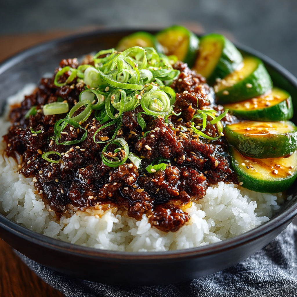Un plat de riz avec des légumes verts et des légumes verts.
