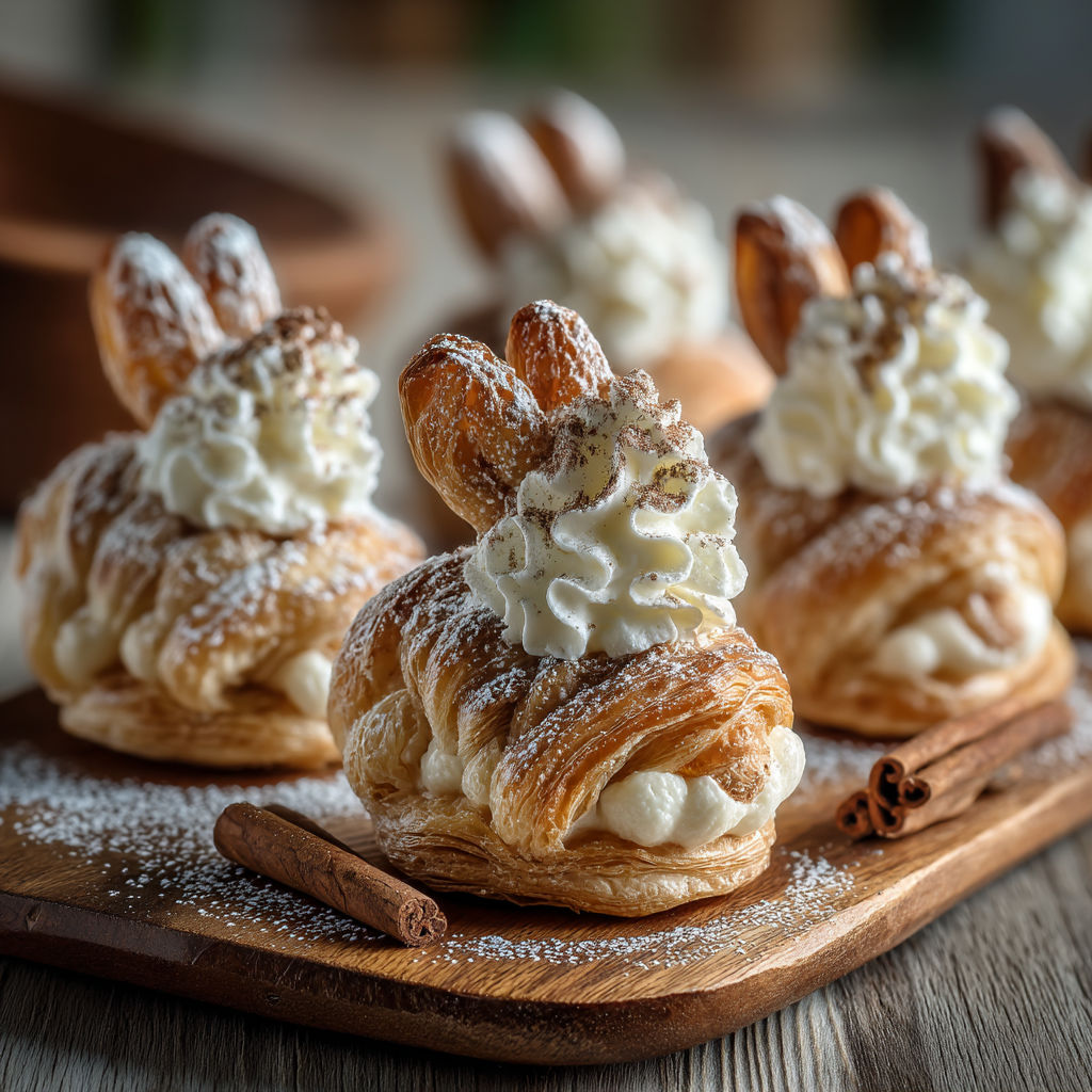 Des crêpes avec des pignons.