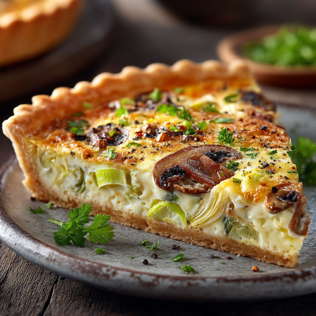 Une tarte aux pommes et au chocolat.