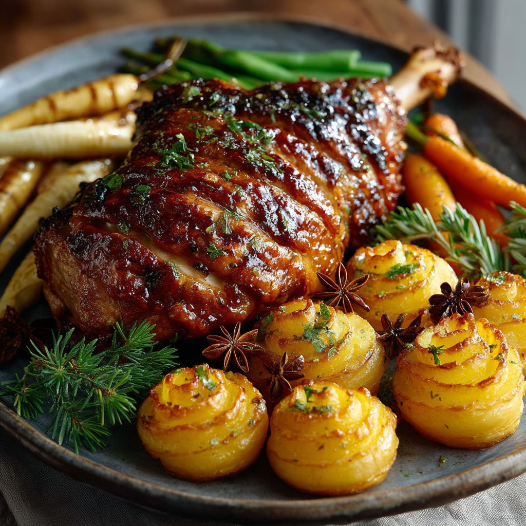 Un plat de viande grillée avec des légumes et des carottes.