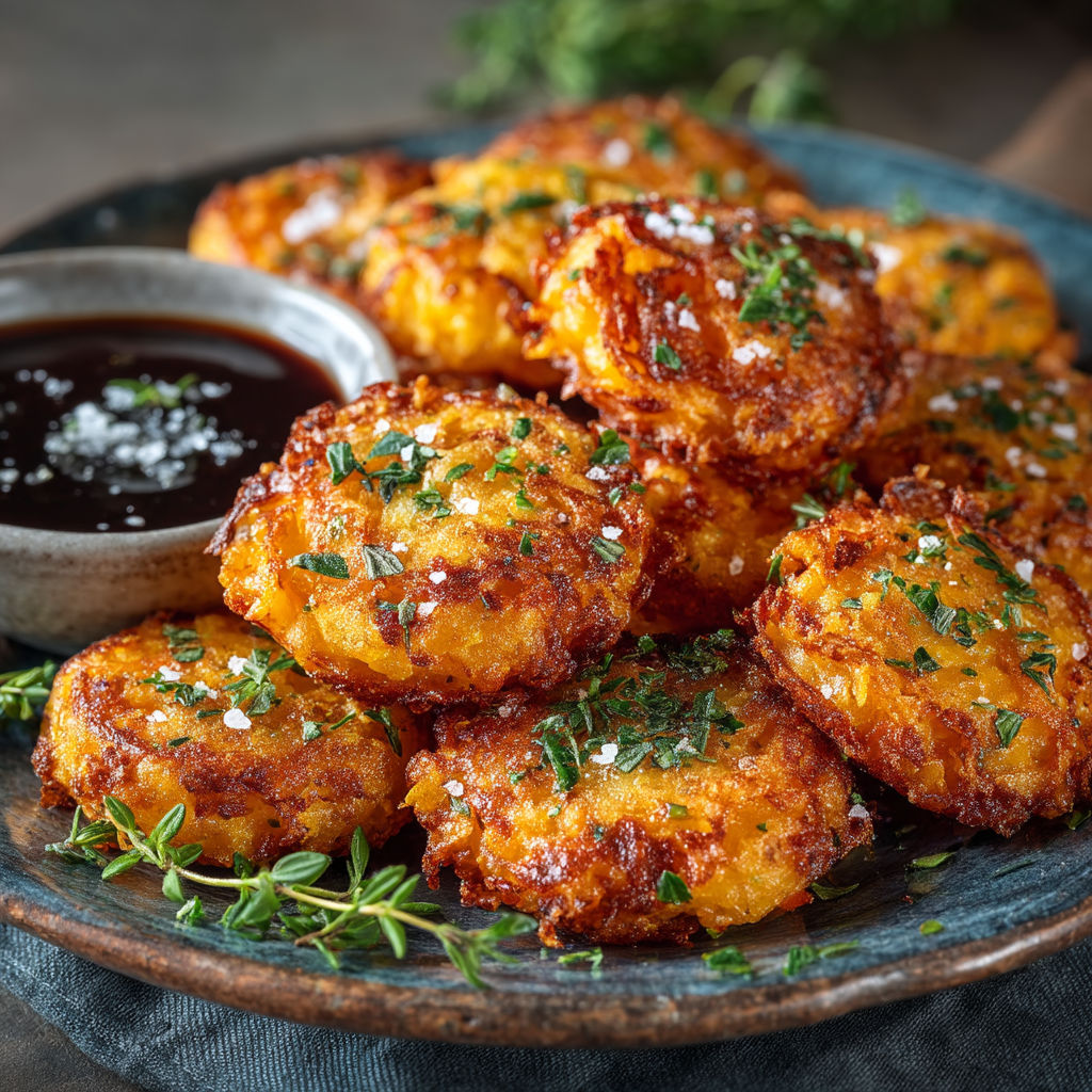 Pommes dauphines à la patate douce.