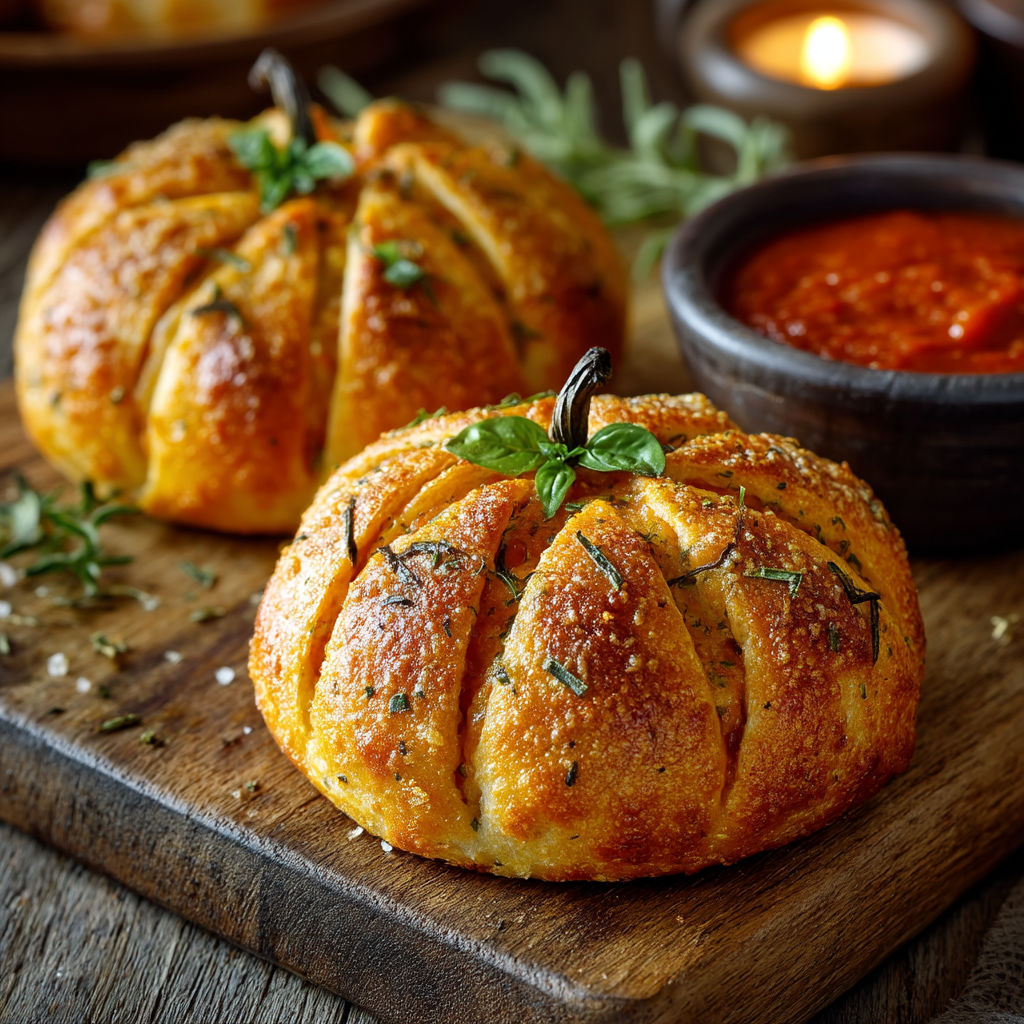 Pain au chocolat avec des herbes.