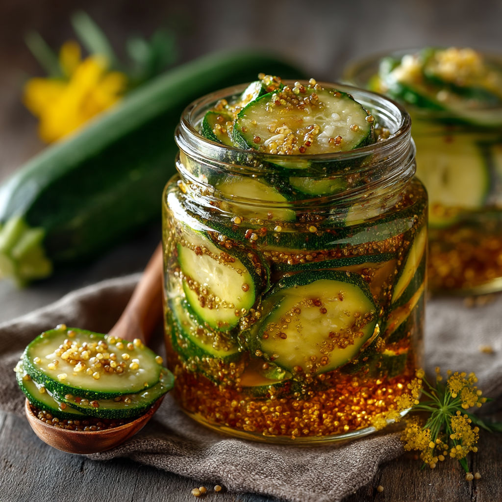 Un vase rempli de cucumbers.