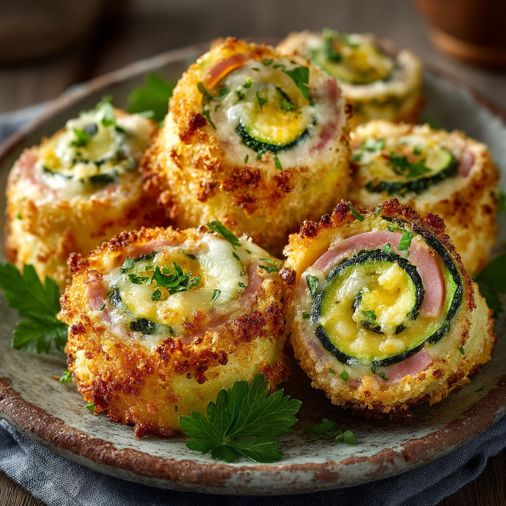 Des mini-pizzas avec des légumes et des saucisses.