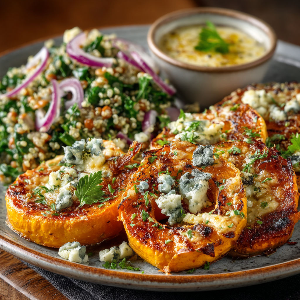 Une assiette de viandes et de légumes, avec des légumes verts et des légumes rouges.