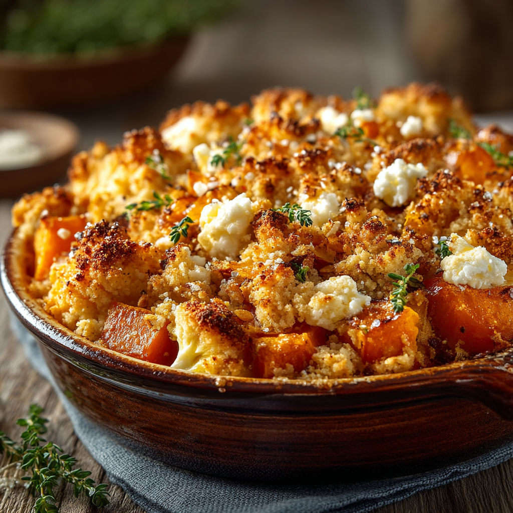 Une casserole de macaroni et cauliflower.