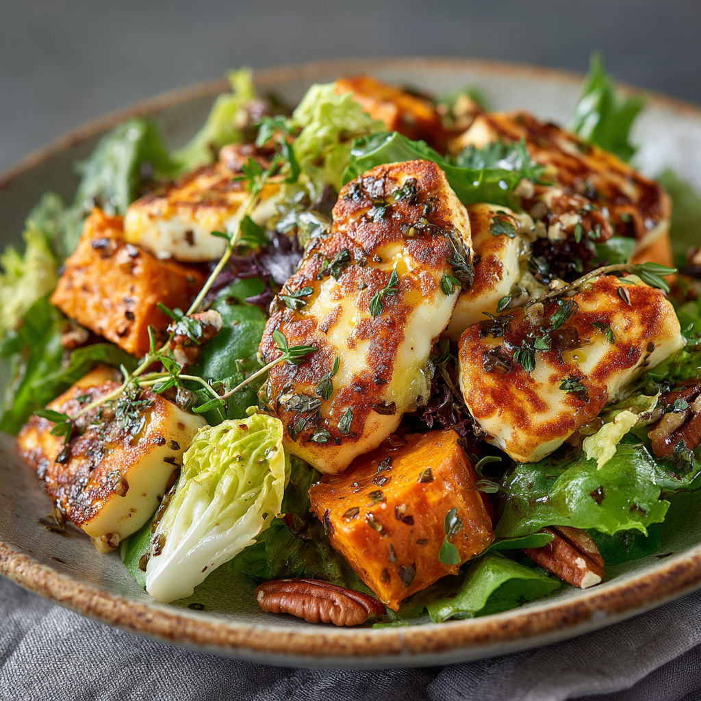 Une salade de quinoa et de légumes.