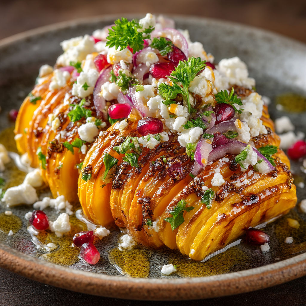 Une salade de courgette avec des herbes et des pommes.