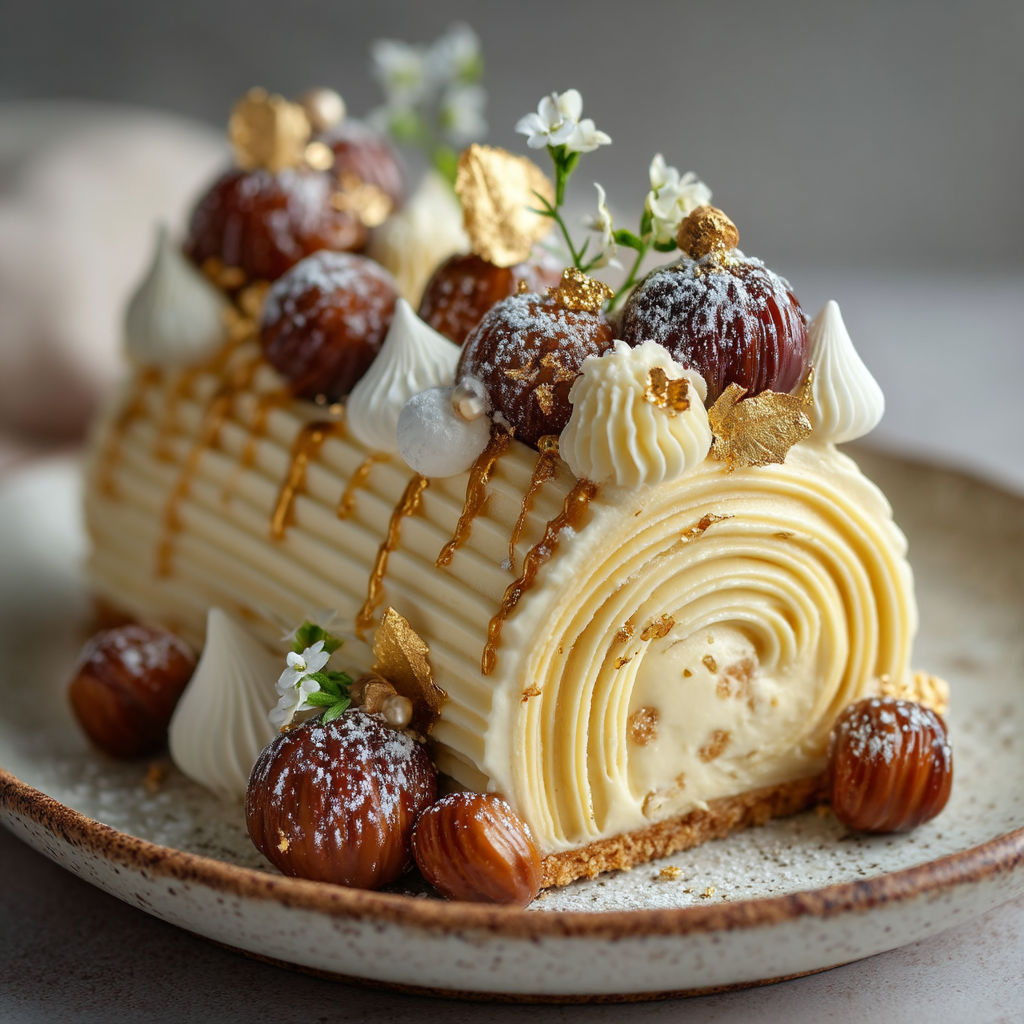 Une tarte garnie de fruits et de fleurs.