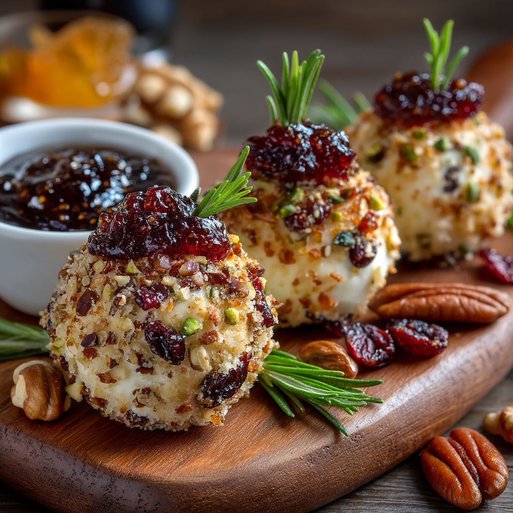 Des gâteaux de fruits et de noix sur une planche.