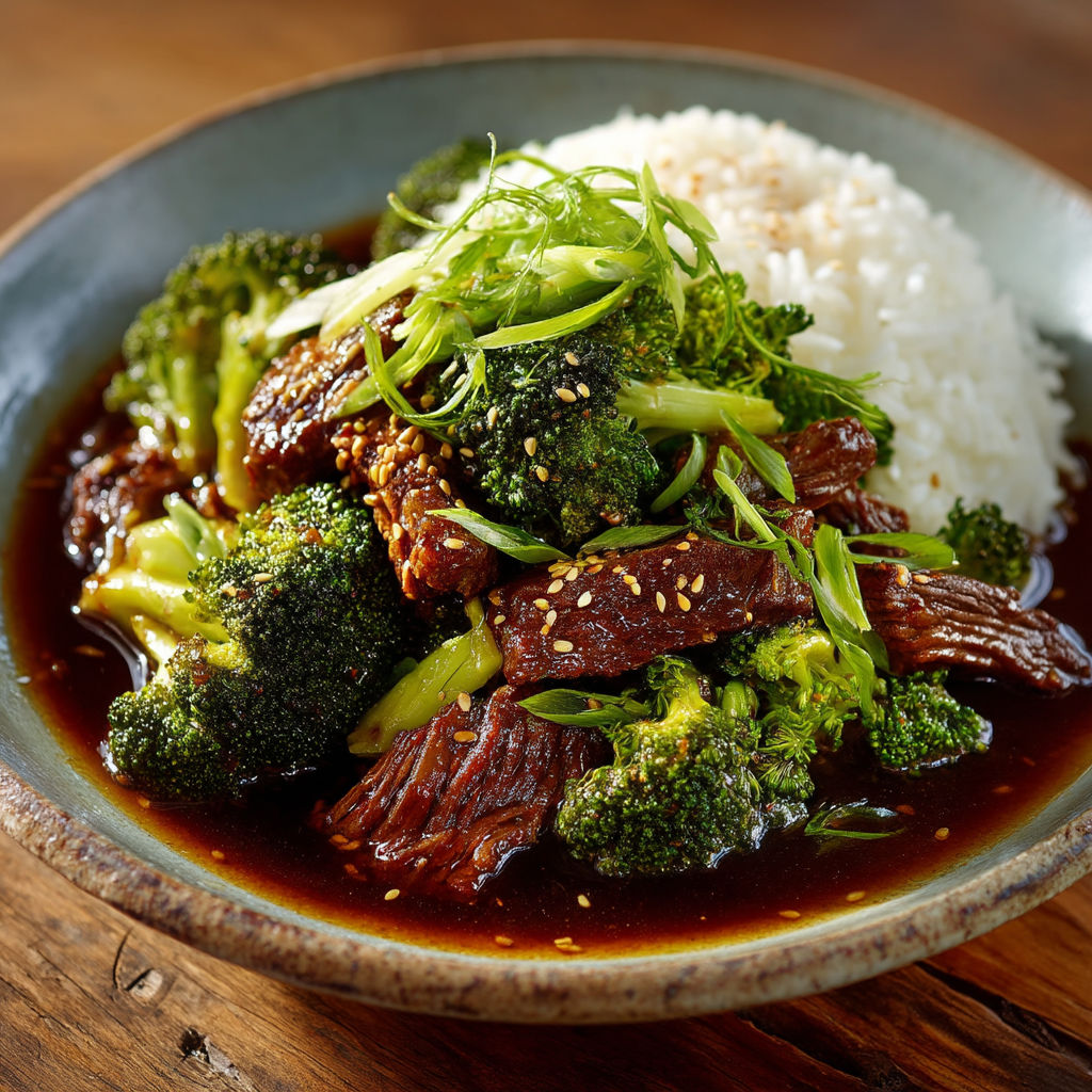 Boeuf aux brocolis à la mijoteuse.