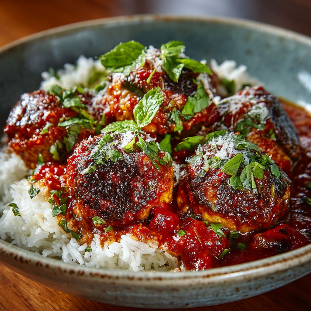 Une assiette de raisins et de sauce tomate.