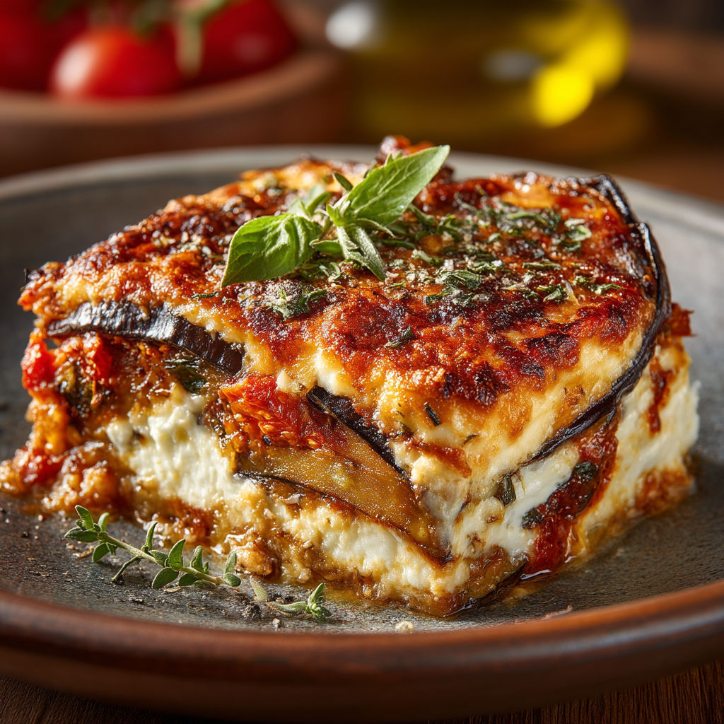 Une pizza maison avec des tomates, des oignons et des herbes.
