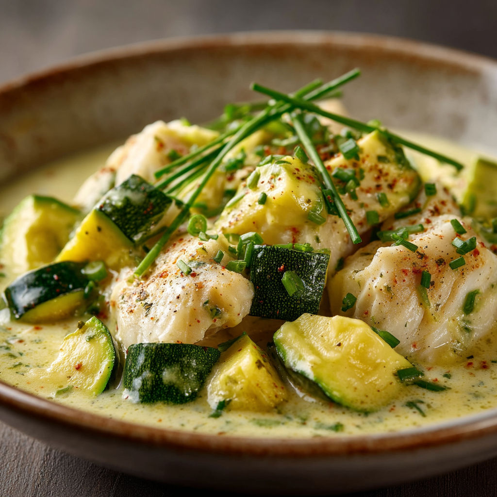 Une assiette de poisson et de légumes verts.