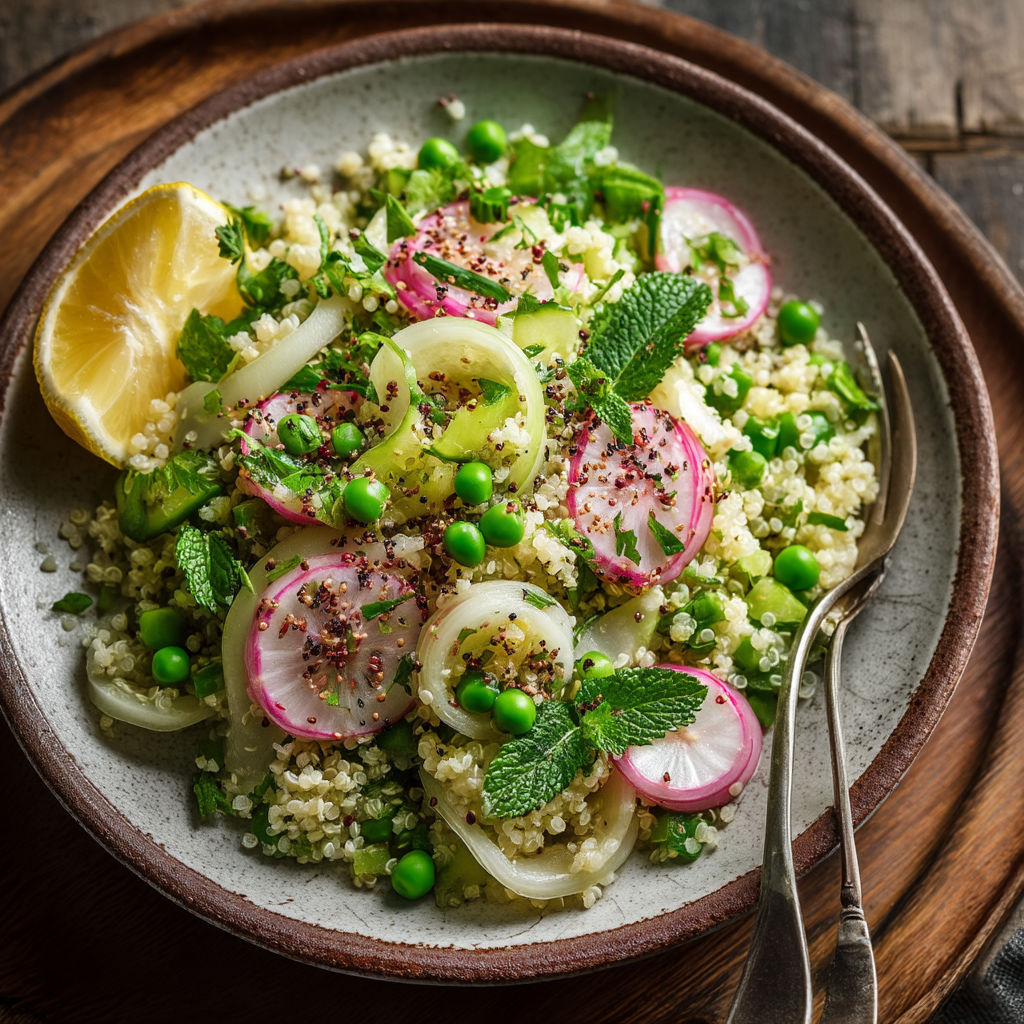 Une assiette de légumes verts et de pommes de terre.