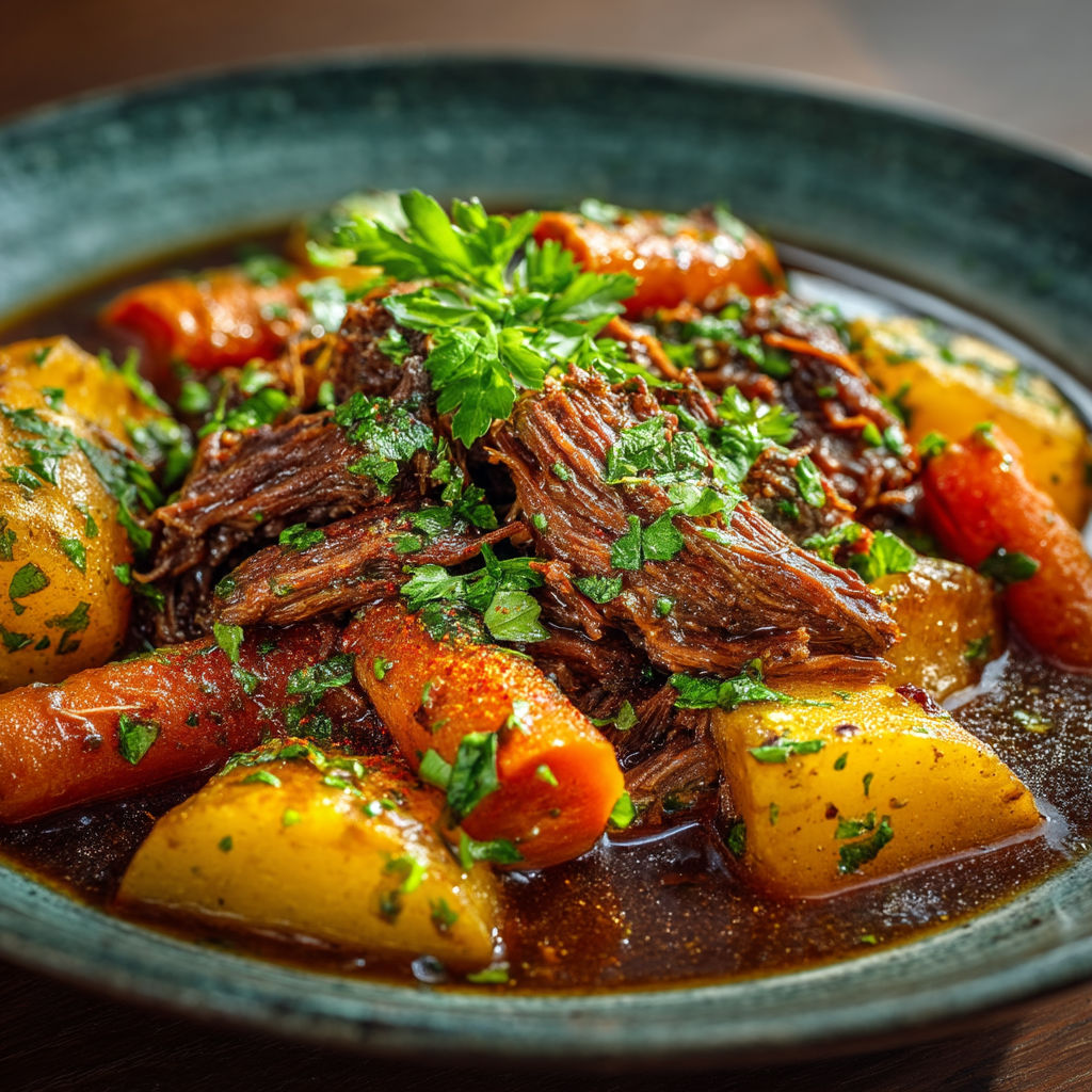 Boeuf aux carottes à la Mijoteuse.