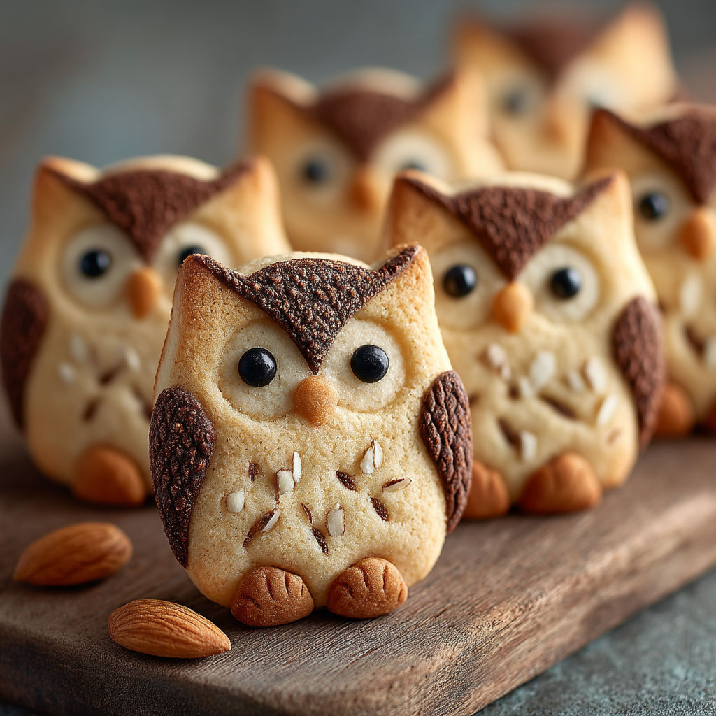 Biscuits hibou pour Noël.