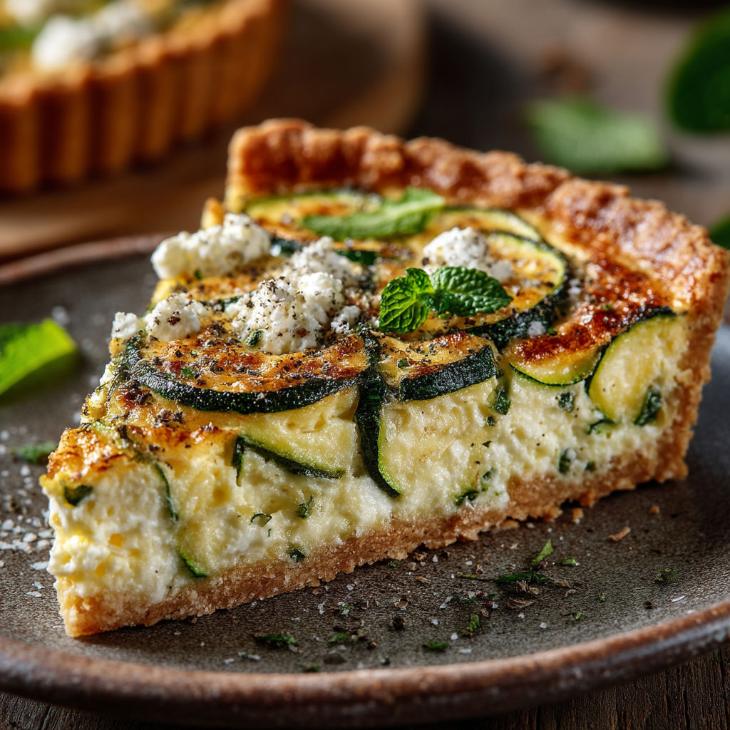 Une tarte aux céleris et fromage.