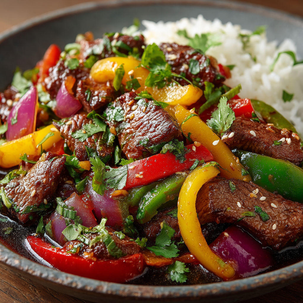Une assiette de viande chaude avec des légumes.