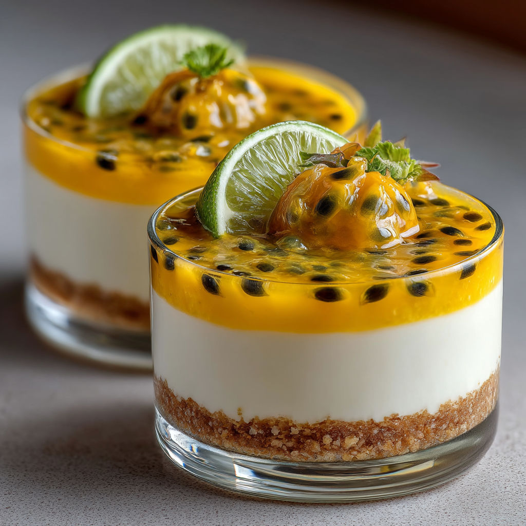 Desserts with limes and kiwi.