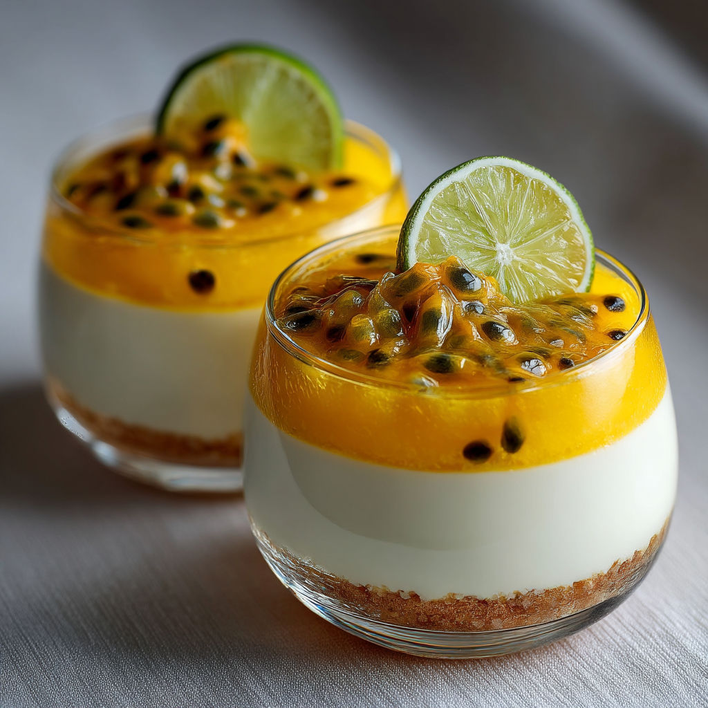 Desserts with limes and kiwi.