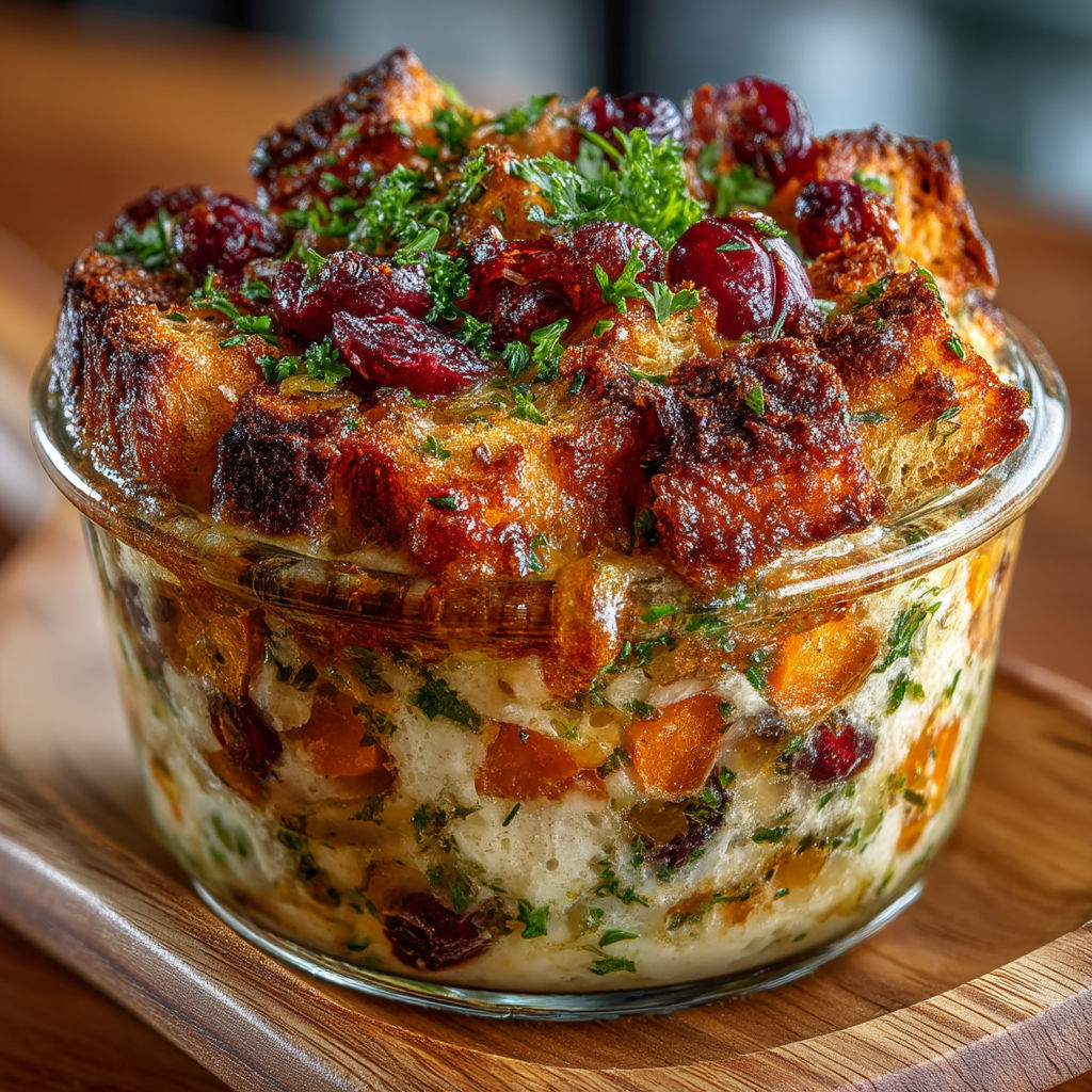 Gratin de légumes et de fruits.