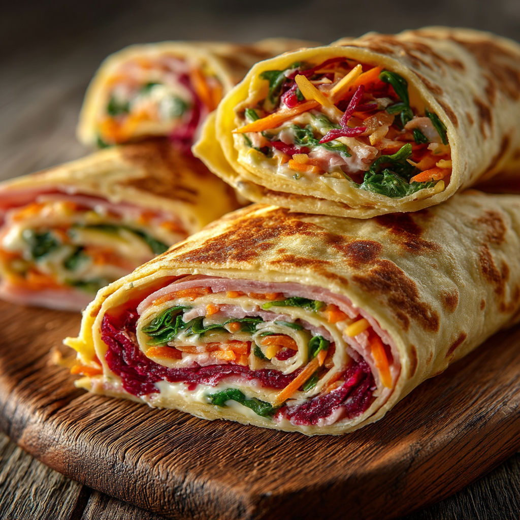 Un délicieux sandwich de carottes et de légumes.