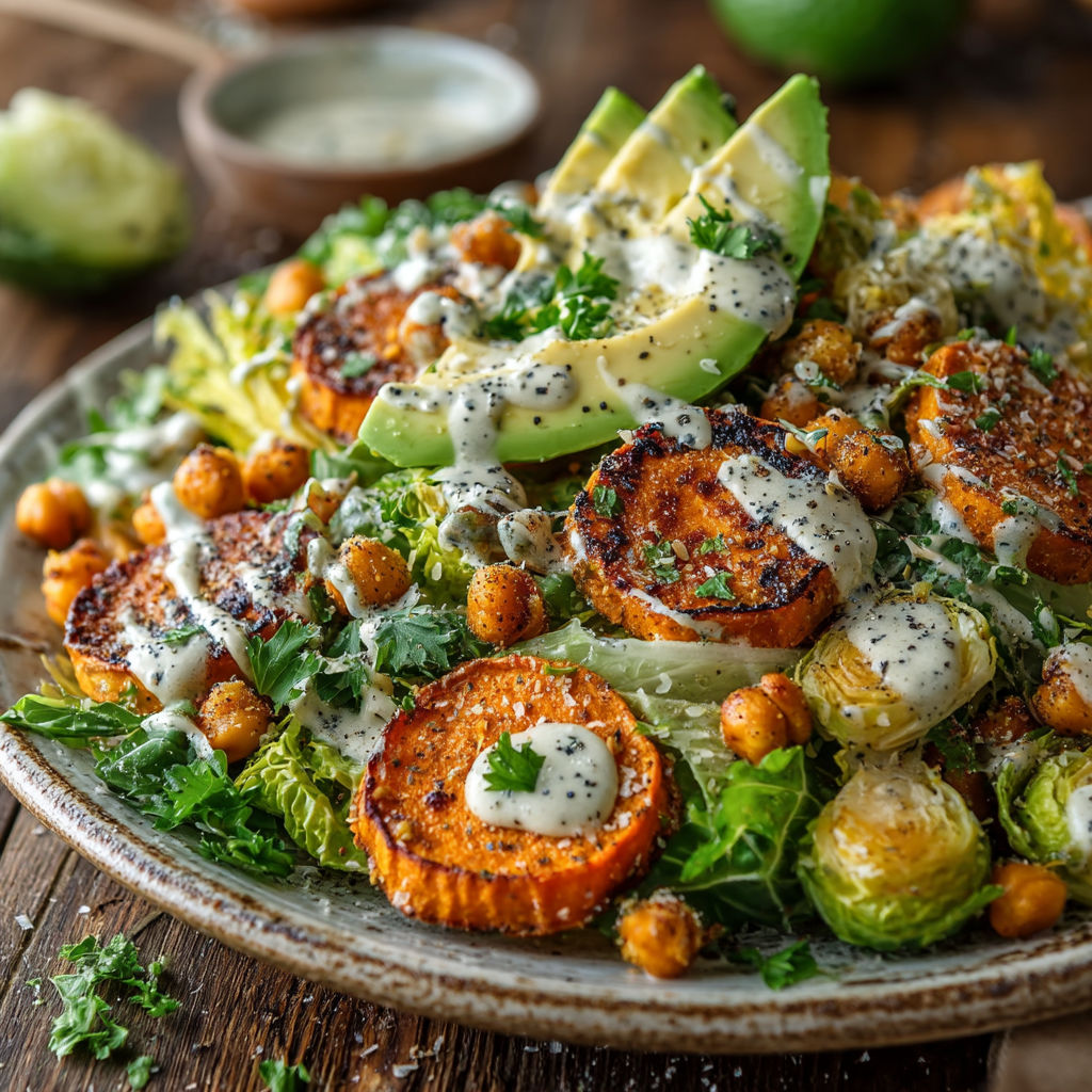 Une salade de carottes et avocats.