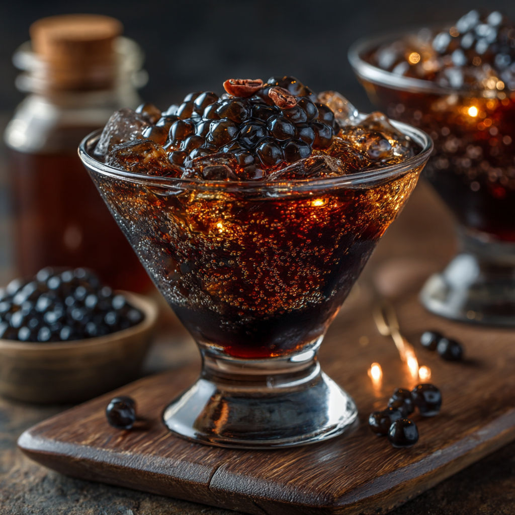 Une assiette de Black Russian avec des oeufs d'araignée.