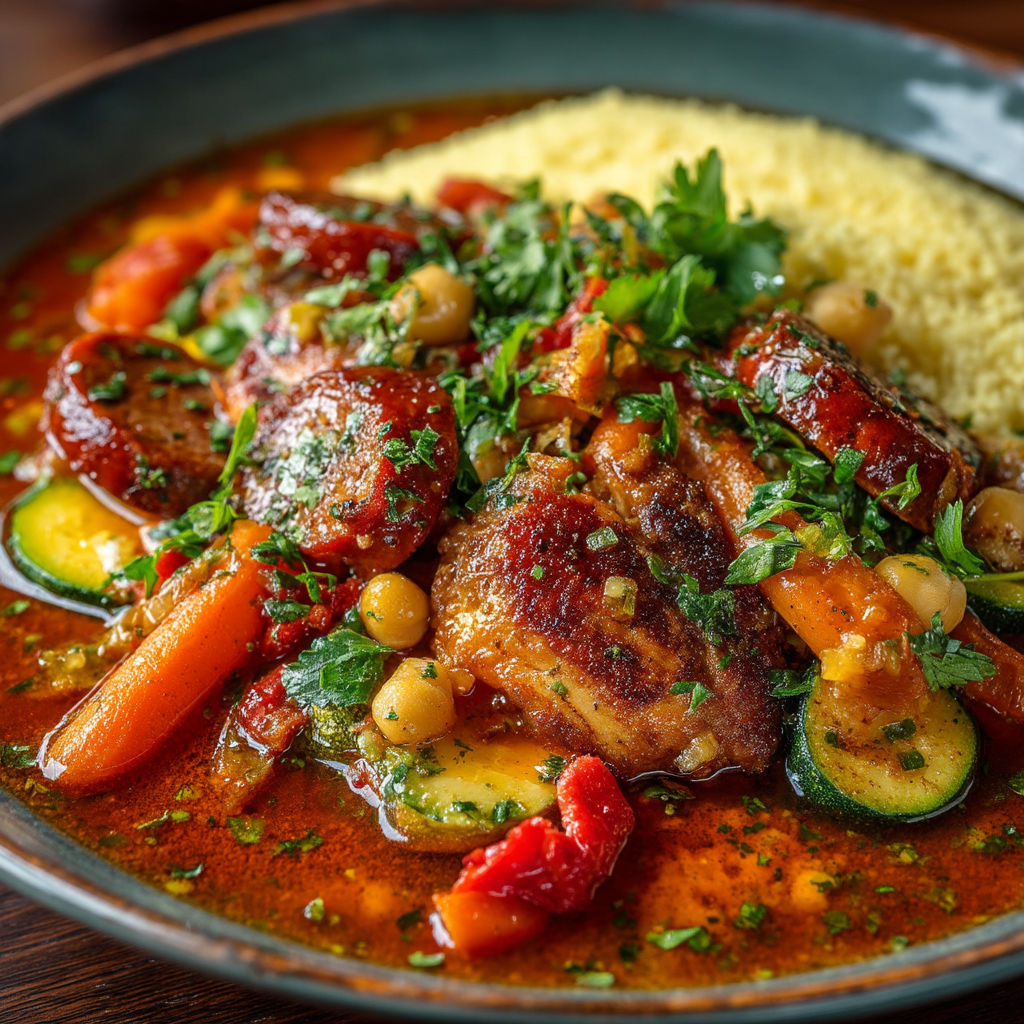 Une assiette de nourriture avec des légumes et des grains.