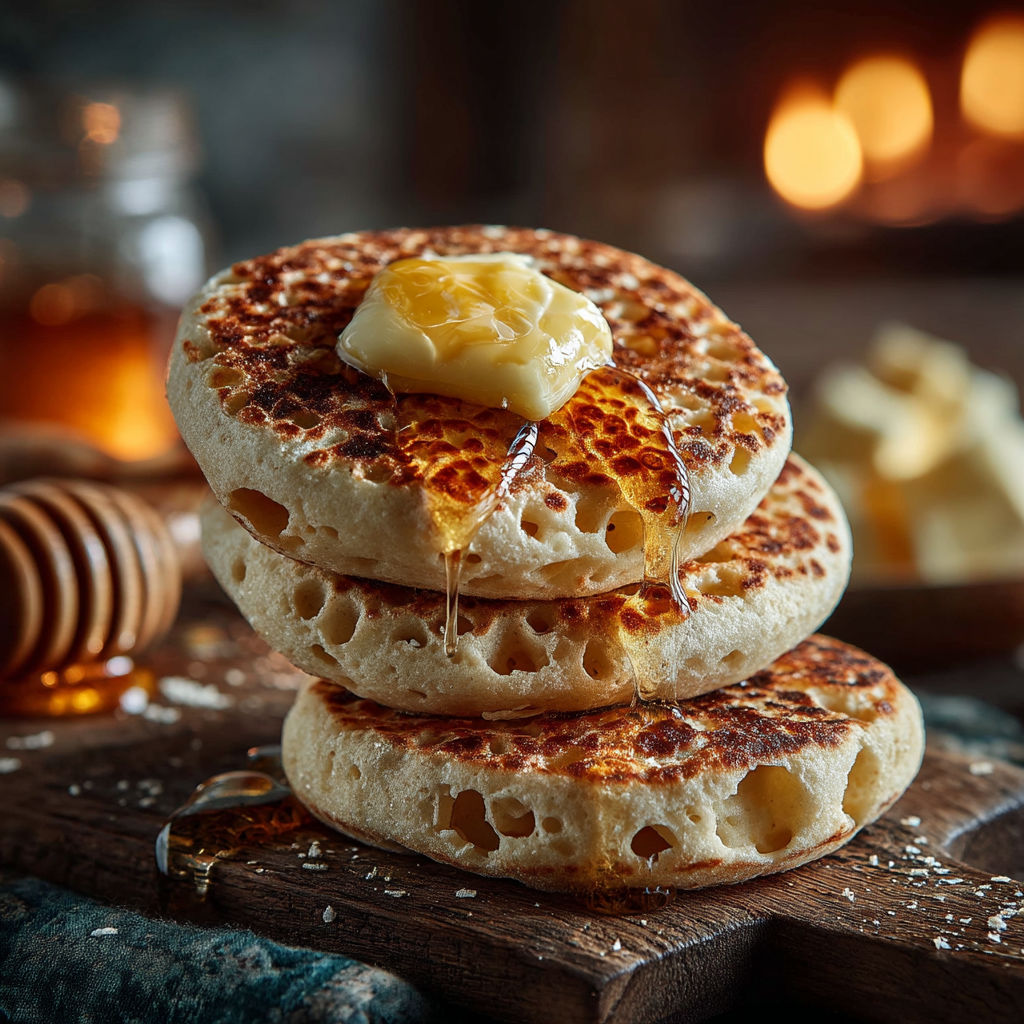 Une pâte à crêpes avec du beurre fondu dessus.