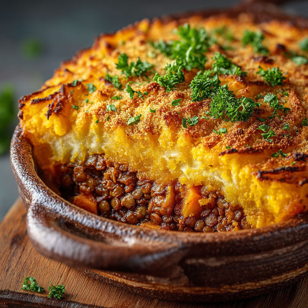 Hachis parmentier végétarien.